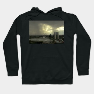 Rain Approaching, Docklands, Melbourne Hoodie